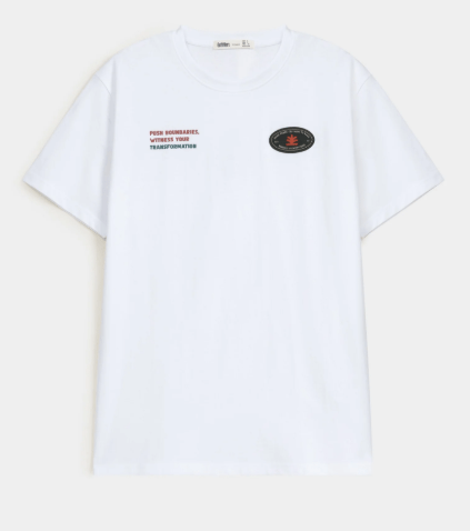 White Graphic T Shirt - Plain T Shirts - White T-Shirt - T-Shirt for Men - Royal Outfits  White Graphic T-Shirt Royal Outfits